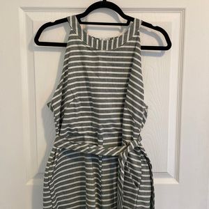 Cotton Striped Jumpsuit
